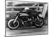 A Norton in Action in the Isle of Man TT, 1950-null-Mounted Photographic Print