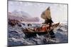 A Norwegian Fishing Boat, Near Bergen-Hans Dahl-Mounted Giclee Print