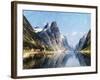 A Norweigan Fjord Scene-Adelsteen Normann-Framed Giclee Print