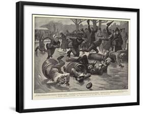 A Novel Entertainment an Obstacle Race on the Ice at Hamburg-Gordon Frederick Browne-Framed Giclee Print