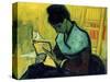 A Novel Reader-Vincent van Gogh-Stretched Canvas