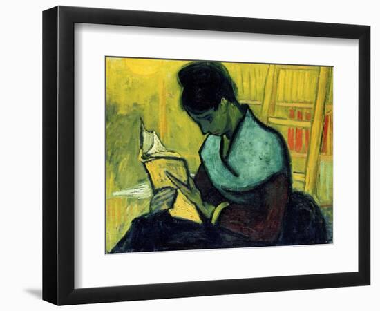 A Novel Reader-Vincent van Gogh-Framed Giclee Print