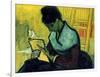 A Novel Reader-Vincent van Gogh-Framed Giclee Print