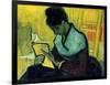 A Novel Reader-Vincent van Gogh-Framed Giclee Print