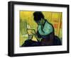 A Novel Reader-Vincent van Gogh-Framed Premium Giclee Print