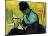 A Novel Reader-Vincent van Gogh-Mounted Premium Giclee Print
