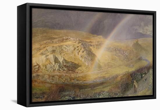 A November Rainbow, Dolwyddelan Valley, November 11 1866, 1 P.M. 1866, 1866-Alfred William Hunt-Framed Stretched Canvas