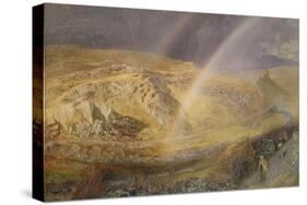 A November Rainbow, Dolwyddelan Valley, November 11 1866, 1 P.M. 1866, 1866-Alfred William Hunt-Stretched Canvas