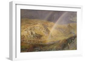 A November Rainbow, Dolwyddelan Valley, November 11 1866, 1 P.M. 1866, 1866-Alfred William Hunt-Framed Giclee Print