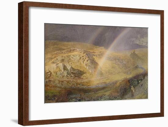 A November Rainbow, Dolwyddelan Valley, November 11 1866, 1 P.M. 1866, 1866-Alfred William Hunt-Framed Giclee Print