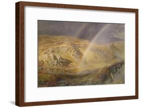 A November Rainbow, Dolwyddelan Valley, November 11 1866, 1 P.M. 1866, 1866-Alfred William Hunt-Framed Giclee Print