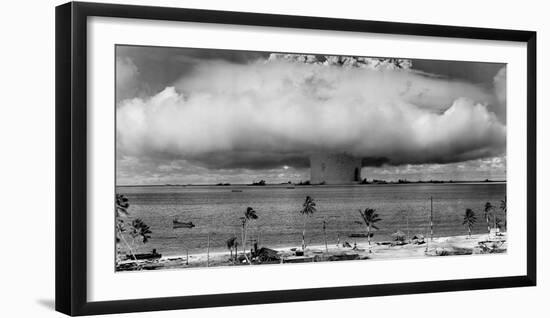 A Nuclear Weapon Test by the American Military at Bikini Atoll, Micronesia-Stocktrek Images-Framed Photographic Print