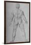 'A Nude Man seen from the Back', c1480 (1945)-Leonardo Da Vinci-Framed Giclee Print