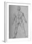 'A Nude Man seen from the Back', c1480 (1945)-Leonardo Da Vinci-Framed Giclee Print