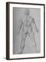 'A Nude Man seen from the Back', c1480 (1945)-Leonardo Da Vinci-Framed Giclee Print