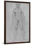 'A Nude Man seen from the Front', c1480 (1945)-Leonardo Da Vinci-Framed Giclee Print