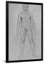 'A Nude Man seen from the Front', c1480 (1945)-Leonardo Da Vinci-Framed Giclee Print