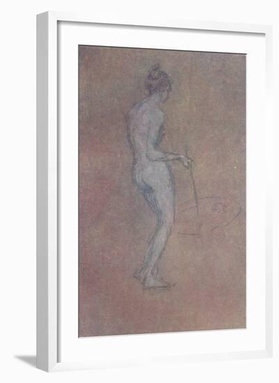 'A Nude Study', c1864, (1904)-James Abbott McNeill Whistler-Framed Giclee Print