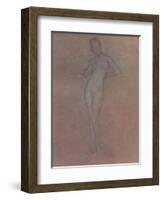 'A Nude Study', c1872, (1904)-James Abbott McNeill Whistler-Framed Giclee Print