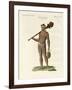 A Nukahiwans with Bat and Calabashes-null-Framed Giclee Print