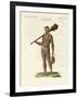 A Nukahiwans with Bat and Calabashes-null-Framed Giclee Print