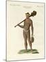 A Nukahiwans with Bat and Calabashes-null-Mounted Giclee Print