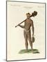 A Nukahiwans with Bat and Calabashes-null-Mounted Giclee Print