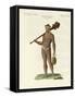 A Nukahiwans with Bat and Calabashes-null-Framed Stretched Canvas