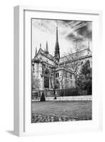 A nun - Notre Dame Cathedral - Paris - France-Philippe Hugonnard-Framed Photographic Print