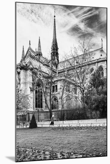 A nun - Notre Dame Cathedral - Paris - France-Philippe Hugonnard-Mounted Photographic Print