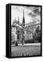 A nun - Notre Dame Cathedral - Paris - France-Philippe Hugonnard-Framed Stretched Canvas