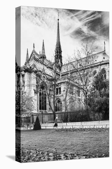 A nun - Notre Dame Cathedral - Paris - France-Philippe Hugonnard-Stretched Canvas