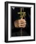 A Nun's Hands Holding Two Crosses Made of Palm Leaves, St. Anne Church, Israel-Eitan Simanor-Framed Photographic Print