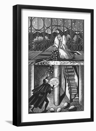 A Nun Throwing Away the Rich Jew's Jewellery-Eric Ravilious-Framed Giclee Print