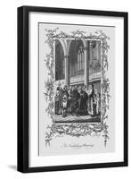 'A Nuremburg Marriage', late 18th century-J Hall-Framed Giclee Print