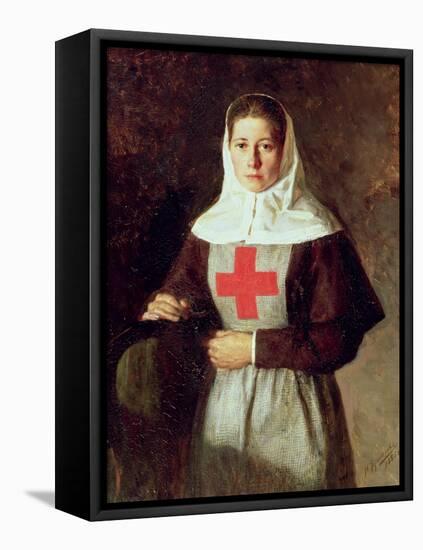 A Nurse, 1886-Nikolai Aleksandrovich Yaroshenko-Framed Stretched Canvas