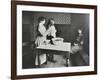 A Nurse Examines Girls Hair, Central Street Cleansing Station, London, 1914-null-Framed Photographic Print