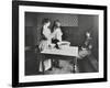 A Nurse Examines Girls Hair, Central Street Cleansing Station, London, 1914-null-Framed Photographic Print