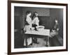 A Nurse Examines Girls Hair, Central Street Cleansing Station, London, 1914-null-Framed Photographic Print