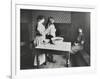 A Nurse Examines Girls Hair, Central Street Cleansing Station, London, 1914-null-Framed Photographic Print