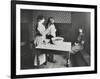 A Nurse Examines Girls Hair, Central Street Cleansing Station, London, 1914-null-Framed Photographic Print