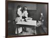 A Nurse Examines Girls Hair, Central Street Cleansing Station, London, 1914-null-Framed Photographic Print