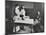 A Nurse Examines Girls Hair, Central Street Cleansing Station, London, 1914-null-Mounted Photographic Print