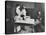 A Nurse Examines Girls Hair, Central Street Cleansing Station, London, 1914-null-Stretched Canvas