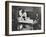 A Nurse Examines Girls Hair, Central Street Cleansing Station, London, 1914-null-Framed Premium Photographic Print