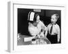 A Nurse Examining the Teeth of a Boy in New York, NY , Ca, 1935-null-Framed Photo