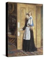 A Nurse with her Charge, 1870-George Goodwin Kilburne-Stretched Canvas