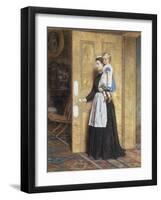 A Nurse with her Charge, 1870-George Goodwin Kilburne-Framed Giclee Print