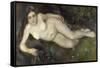 A Nymph by a Stream, 1869-1870-Pierre-Auguste Renoir-Framed Stretched Canvas