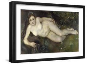 A Nymph by a Stream, 1869-1870-Pierre-Auguste Renoir-Framed Giclee Print